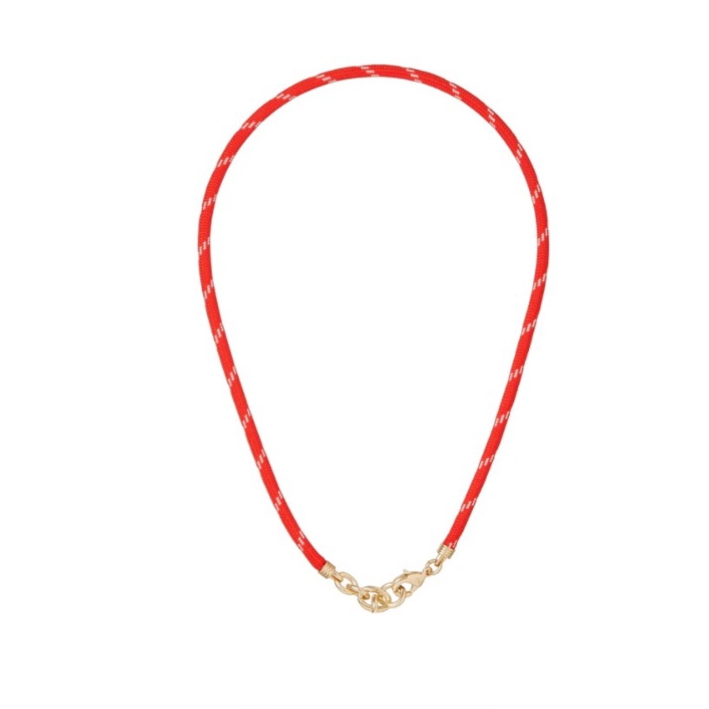 ROXANNE ASSOULIN The Happy Cord Charm Necklace Red * Without Charm， firm price